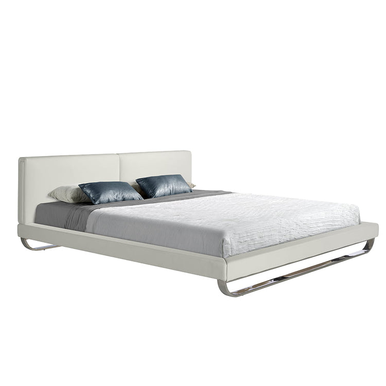 Upholstered bed with solid stainless steel frame - Angel Cerdá, S.L.