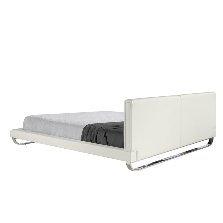 Upholstered bed with solid stainless steel frame - Angel Cerdá, S.L.