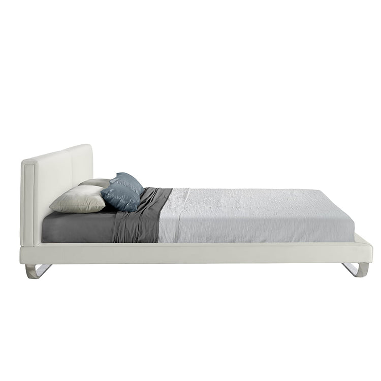 Upholstered bed with solid stainless steel frame - Angel Cerdá, S.L.