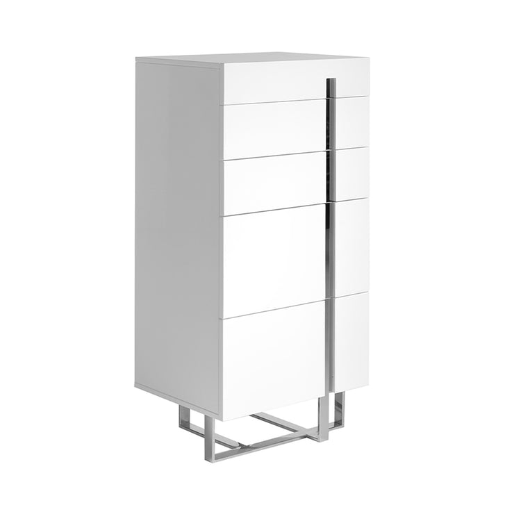 Chest of drawers in lacquered Mdf with stainless - Angel Cerdá S.L