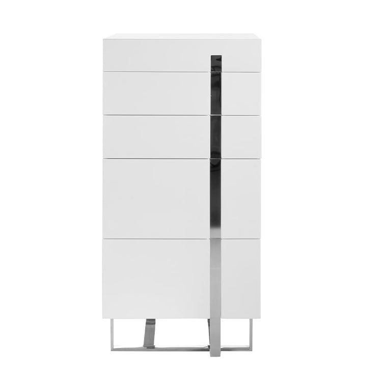 Chest of drawers in lacquered Mdf with stainless - Angel Cerdá S.L