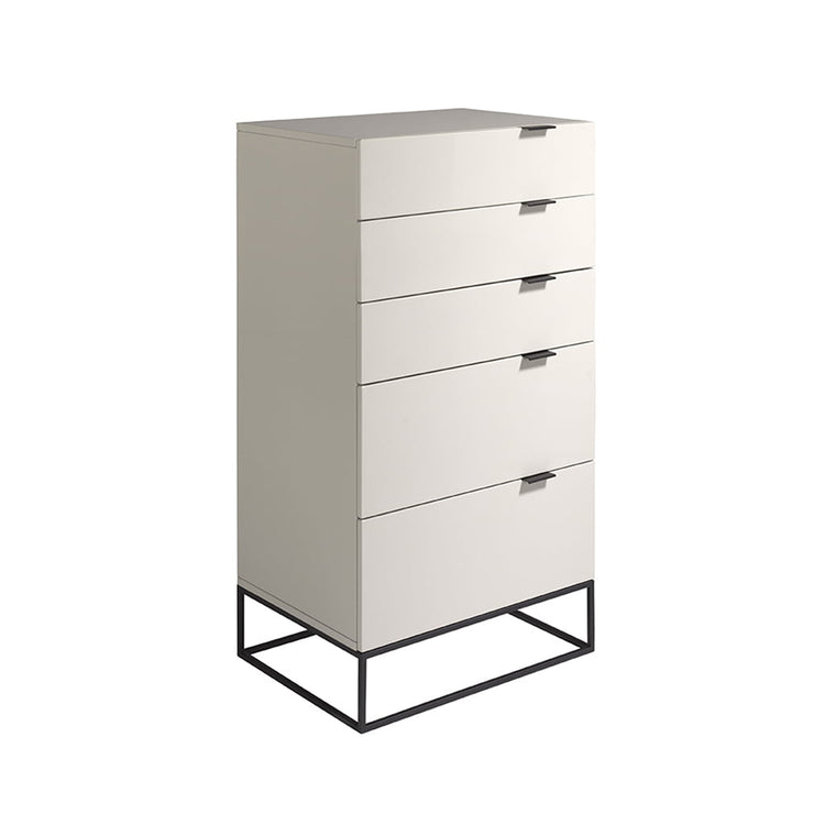 Chest of drawers in lacquered Mdf with black - Angel Cerdá S.L