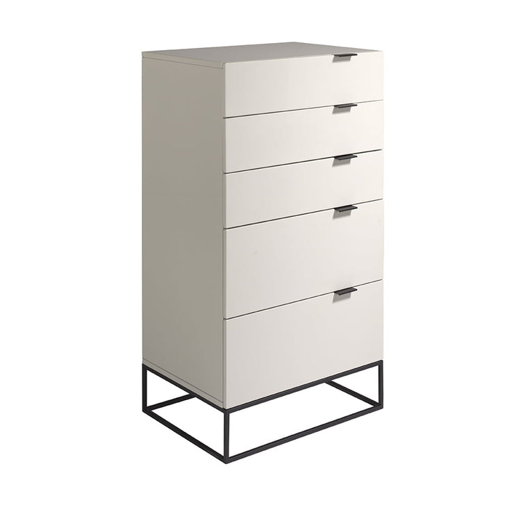 Chest of drawers in lacquered Mdf with black - Angel Cerdá S.L