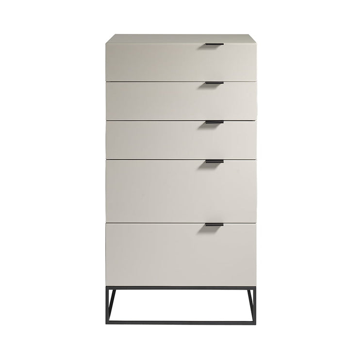 Chest of drawers in lacquered Mdf with black - Angel Cerdá S.L