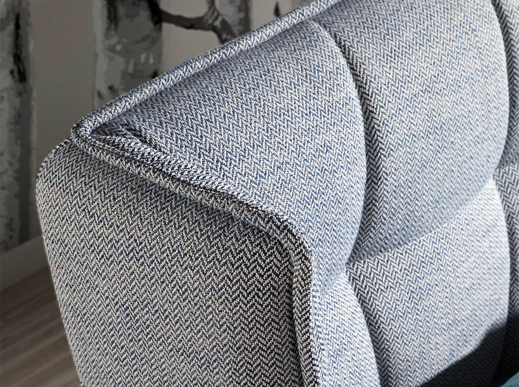 Bed upholstered in grey fabric - Angel Cerdá S.L