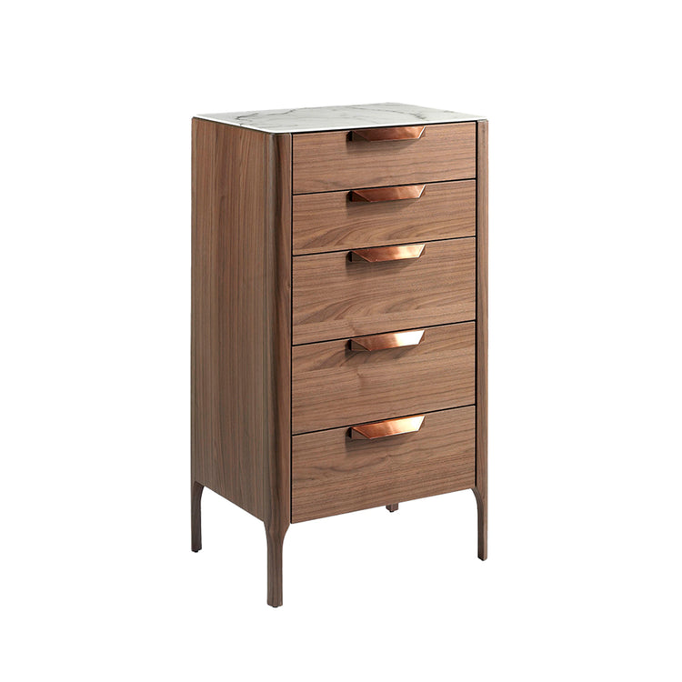 5-drawer chiffonier made of walnut-veneered wood - Angel Cerdá S.L