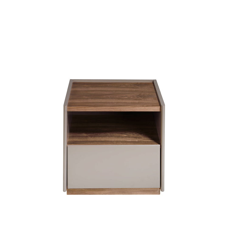 Bedside table walnut wood and MDF lacquered - Angel Cerdá