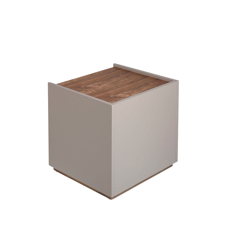 Bedside table walnut wood and MDF lacquered - Angel Cerdá