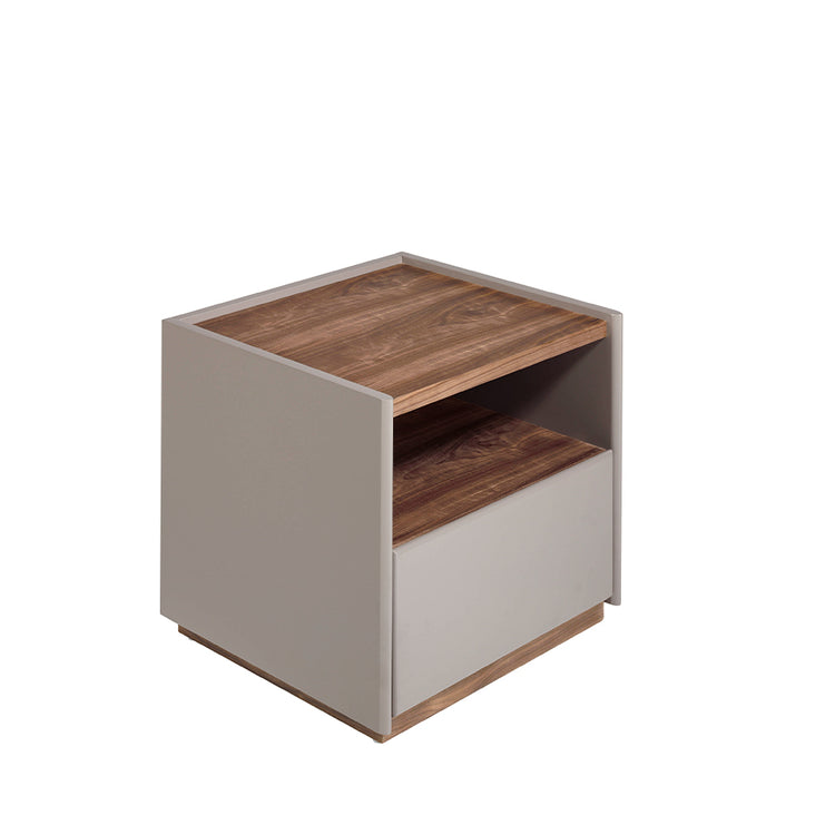 Bedside table walnut wood and MDF lacquered - Angel Cerdá