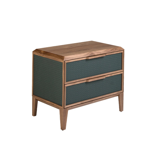 Green and walnut nightstand - Angel Cerdá