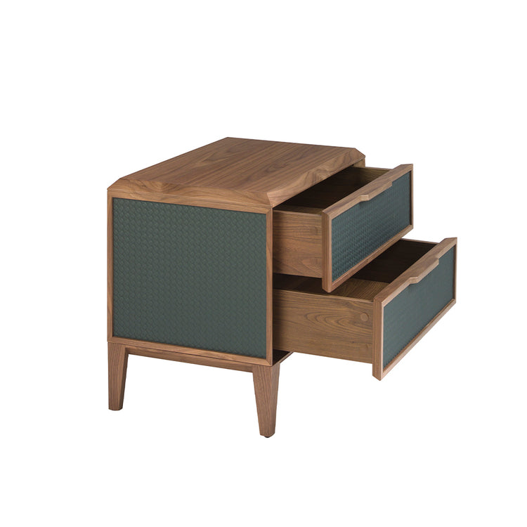 Green and walnut nightstand - Angel Cerdá