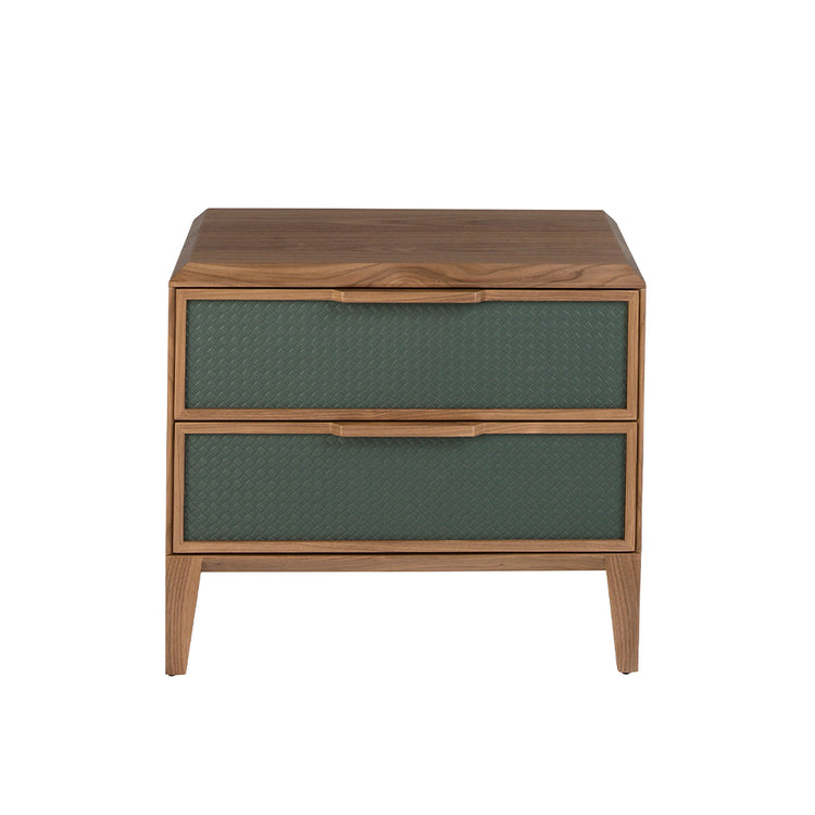 Green and walnut nightstand - Angel Cerdá