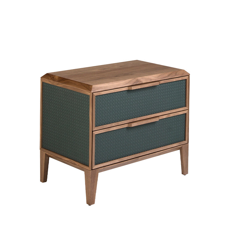 Green and walnut nightstand - Angel Cerdá