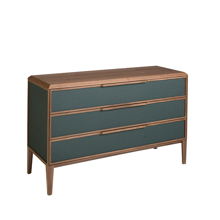 Green and walnut chest of drawers - Angel Cerdá