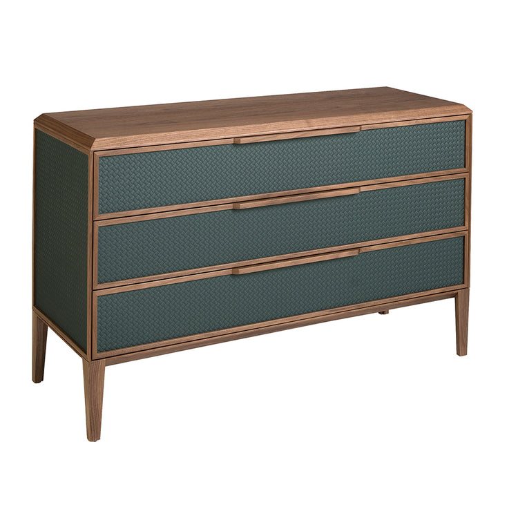 Green and walnut chest of drawers - Angel Cerdá