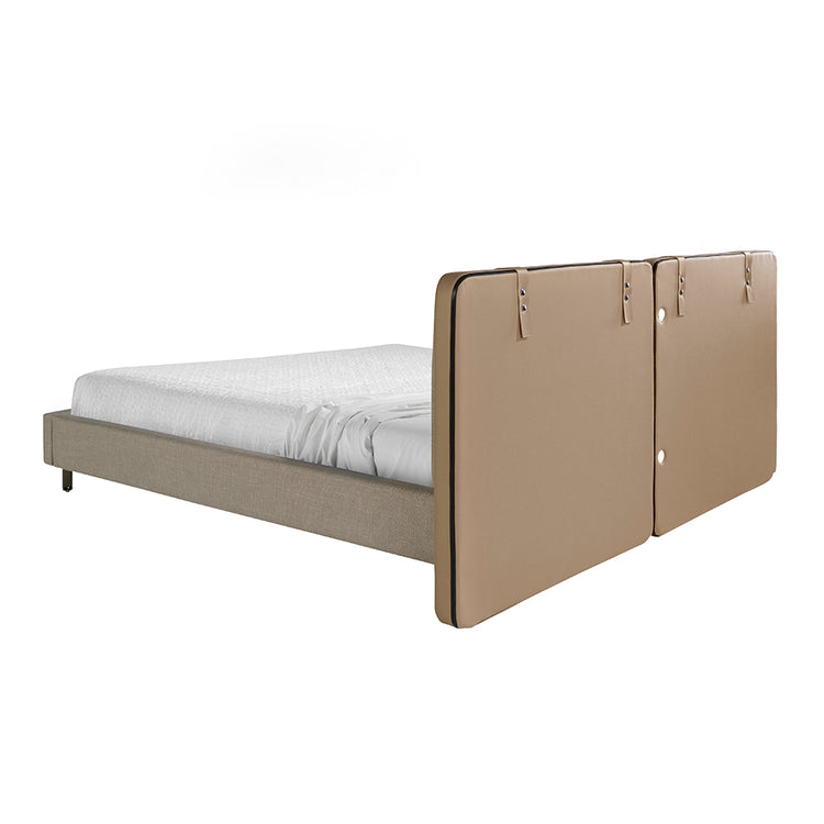 Leatherette and fabric bed - Angel Cerdá