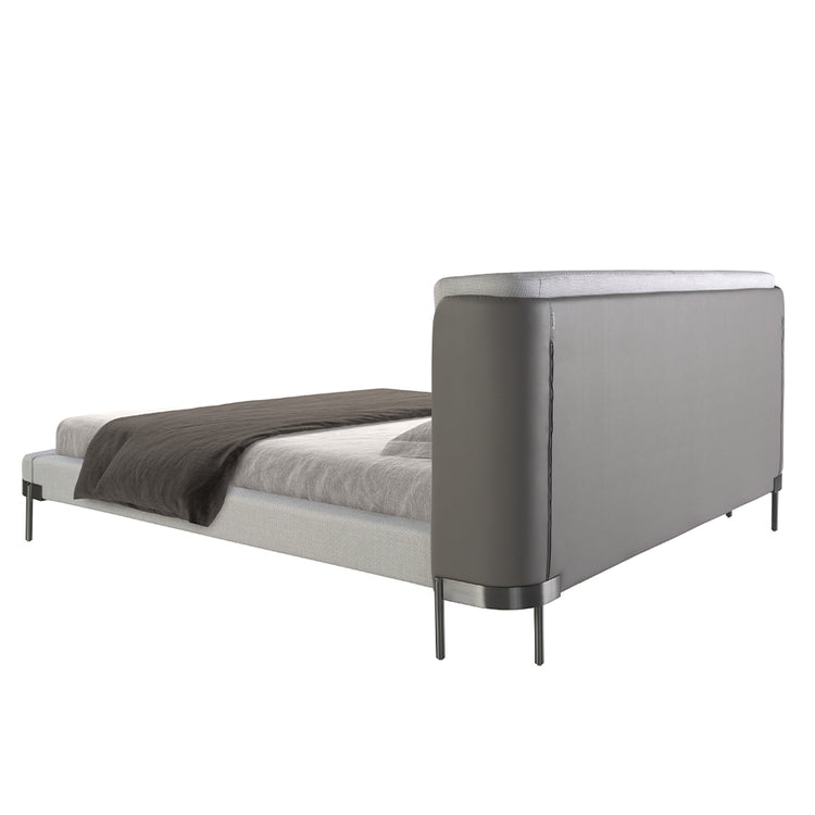 Fabric and leatherette bed - Angel Cerdá