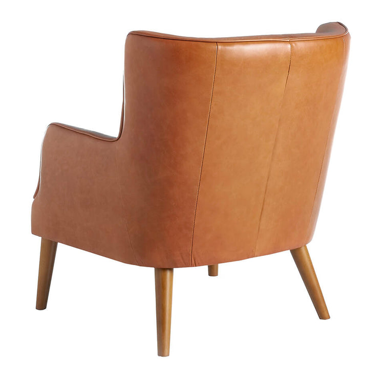 Armchair upholstered in leather with capitone effect - Angel Cerdá S.L.