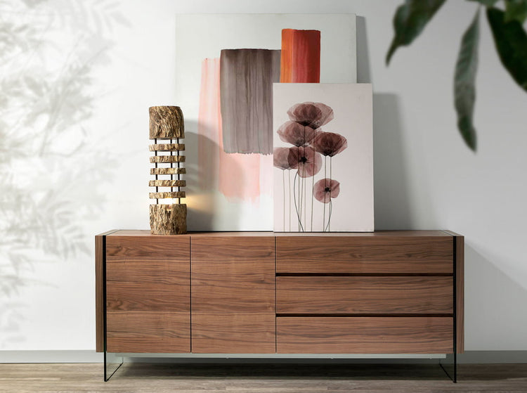 Walnut veneered wood sideboard - Angel Cerdá, S.L.