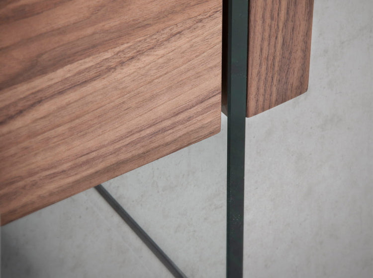 WNight table made of walnut veneered wood - Angel Cerdá S.L