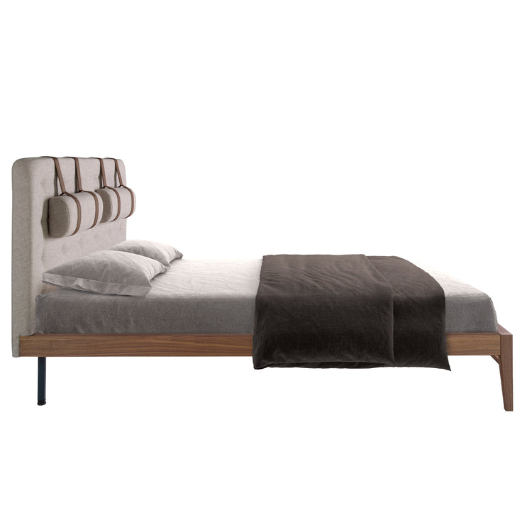 Walnut veneered wooden bed - Angel Cerdá