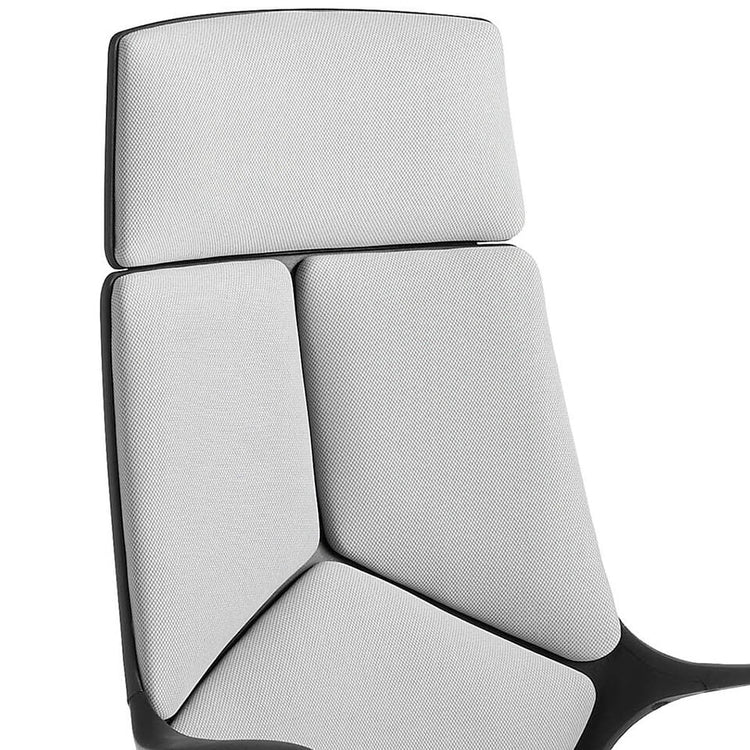 Office armchair upholstered in grey fabric with arms - Angel Cerdá S.L.