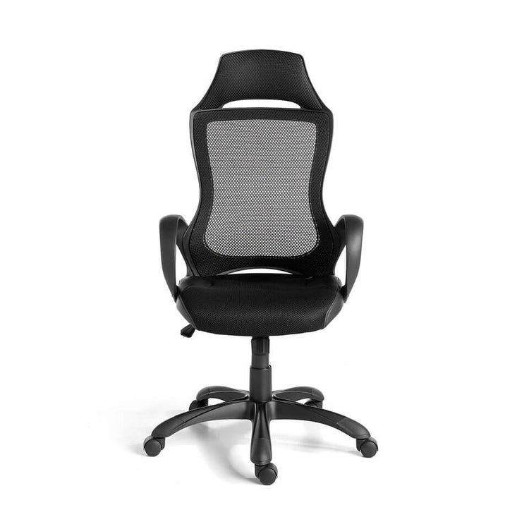 Office armchair upholstered in black fabric - Angel Cerdá S.L.