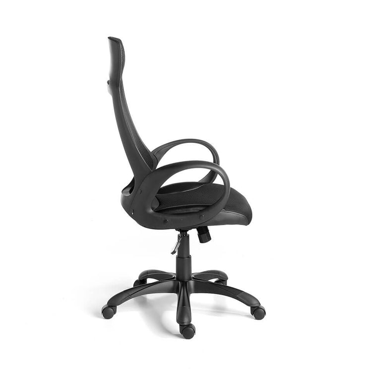 Office armchair upholstered in black fabric - Angel Cerdá S.L.