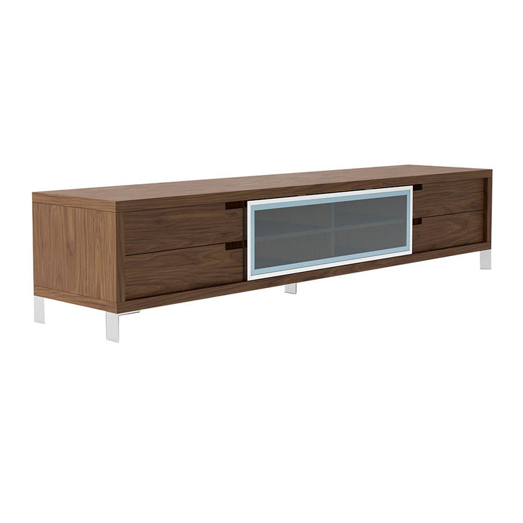 TV stand in walnut veneered wood - Angel Cerdá S.L