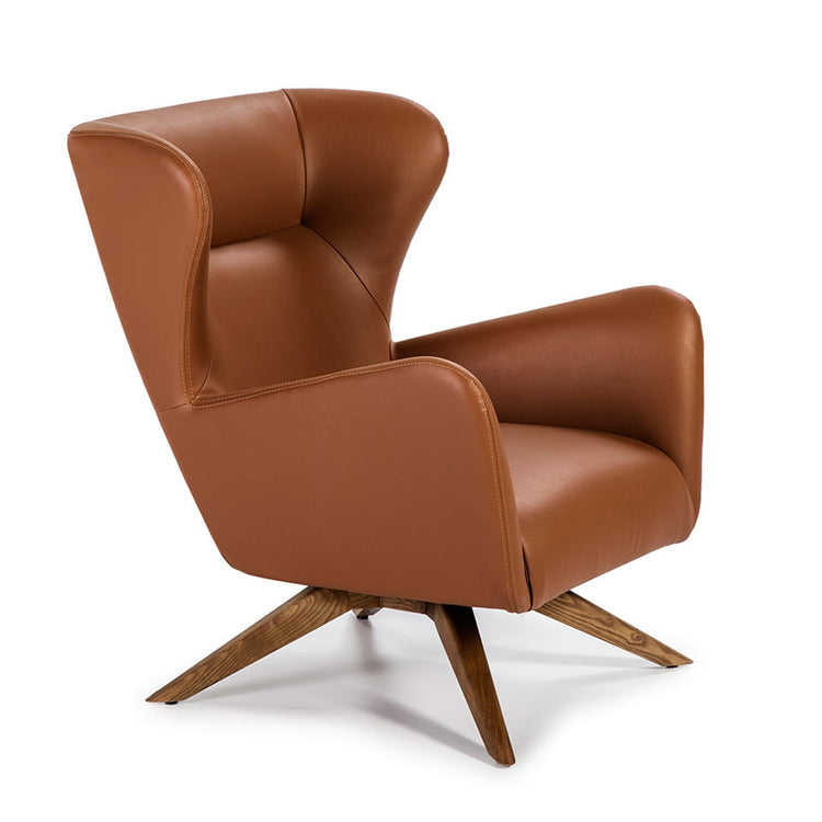 Swivel upholstered armchair in synthetic leather - Angel Cerdá, S.L.