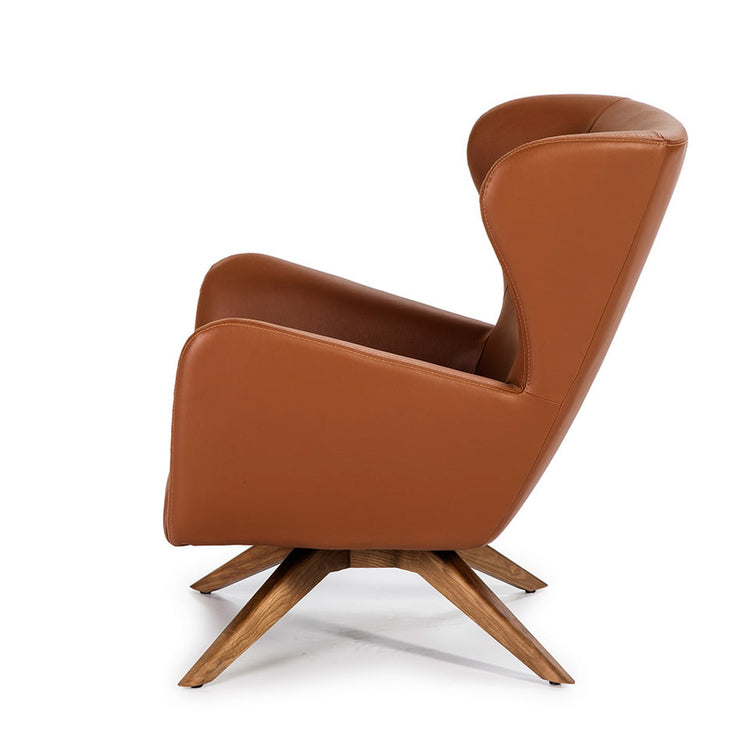 Swivel upholstered armchair in synthetic leather - Angel Cerdá, S.L.