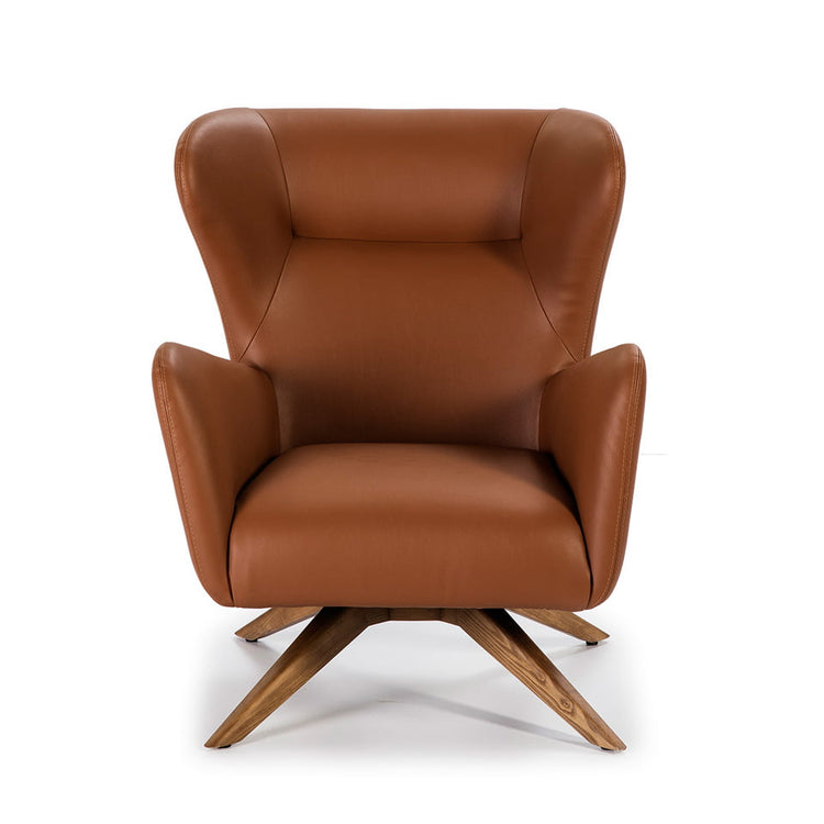 Swivel upholstered armchair in synthetic leather - Angel Cerdá, S.L.