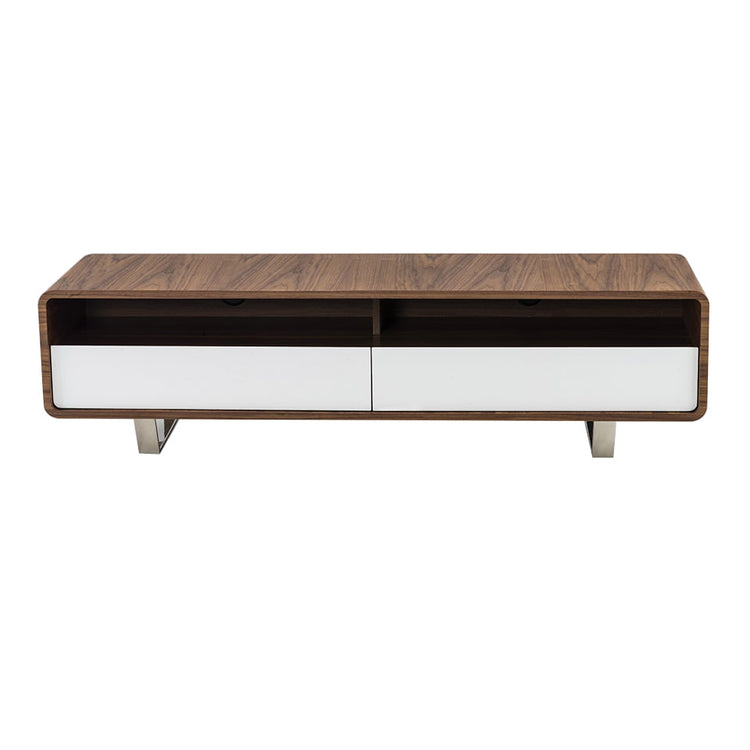 Walnut-veneered wooden TV furniture - Angel Cerdá S.L